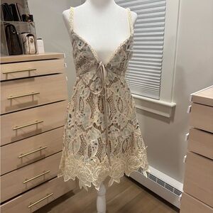 Elliatt Cream Lace Dress